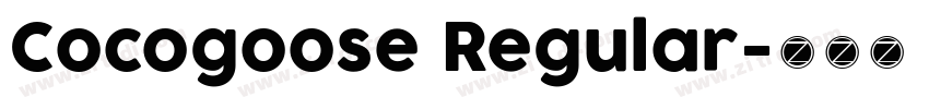 Cocogoose Regular字体转换